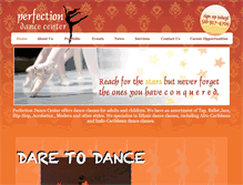 Tablet Screenshot of perfectiondancecenter.com